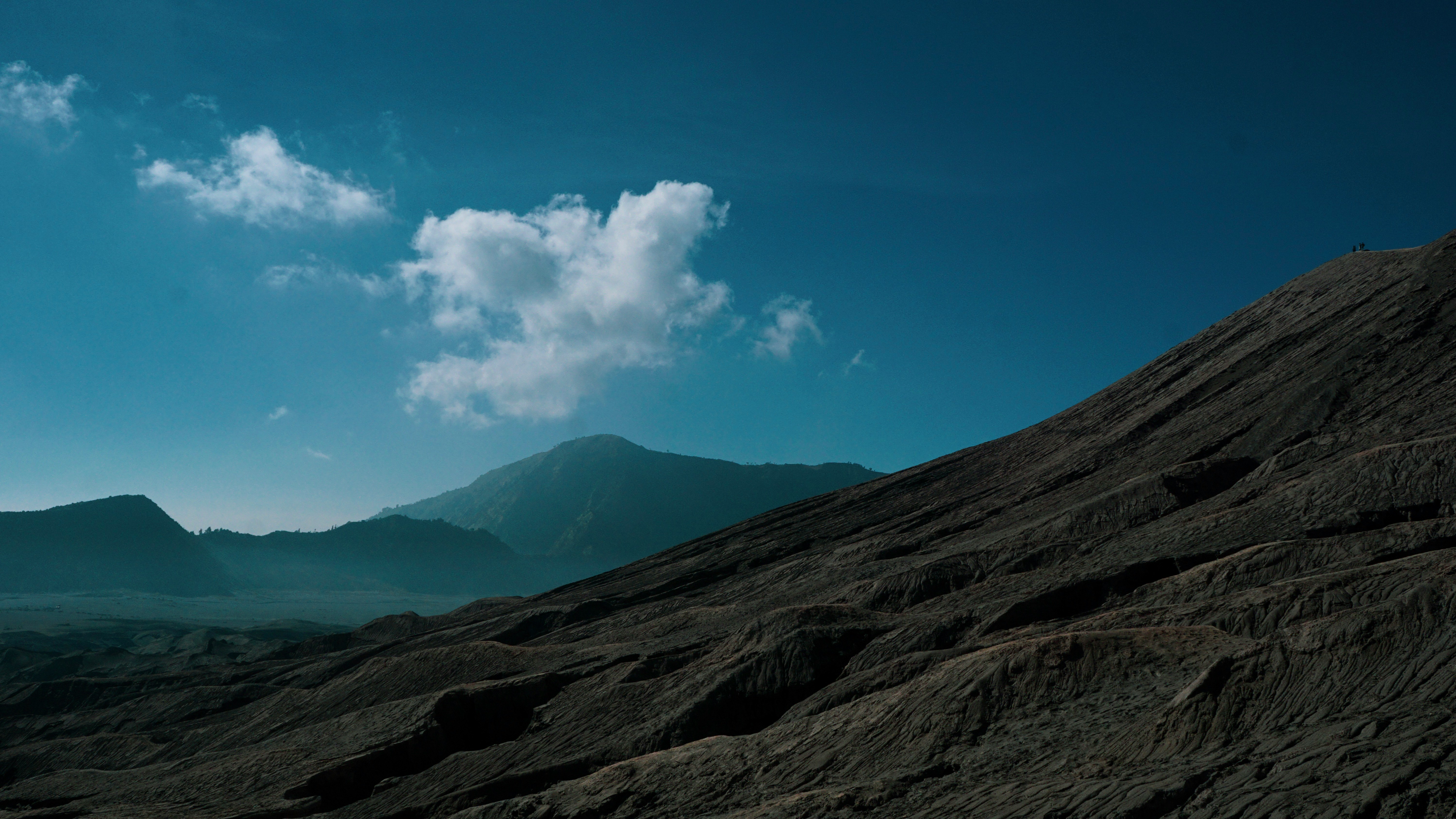 wide angle photo of mountain